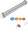 StitchesandTweed Adjustable Rolling Pin with Thickness Rings, Stainless Steel Dough Roller