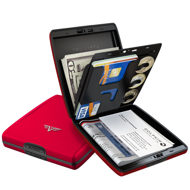 Tru Virtu Wallet Money & Card Red Pepper
