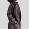 LEMAIRE Small Soft Croissant Bag Paper Leather Dark Chocolate BG0092LL0028