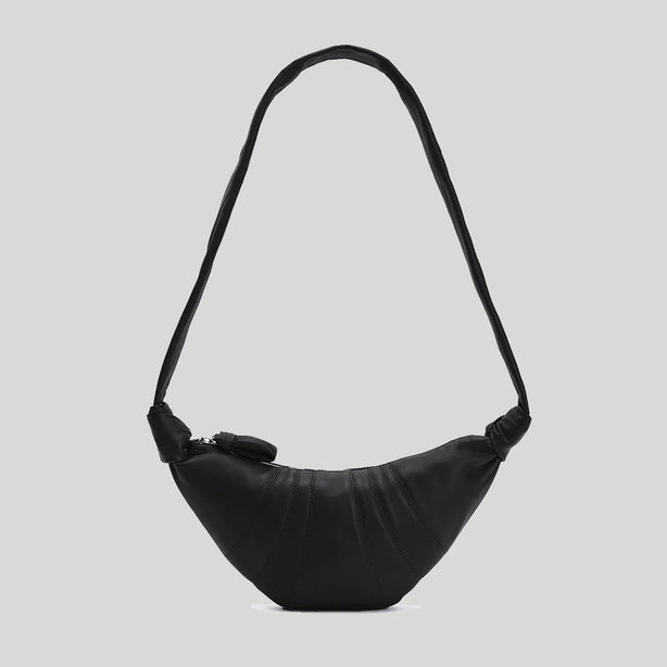 LEMAIRE Small Croissant Bag Soft Nappa Leather Black BG0003LL095