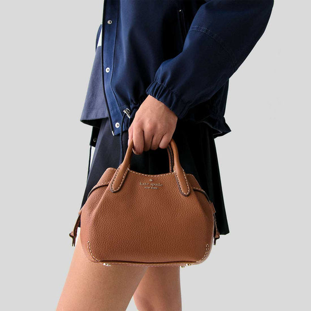 KATE SPADE Dumpling Mini Satchel Warm Gingerbread KM740