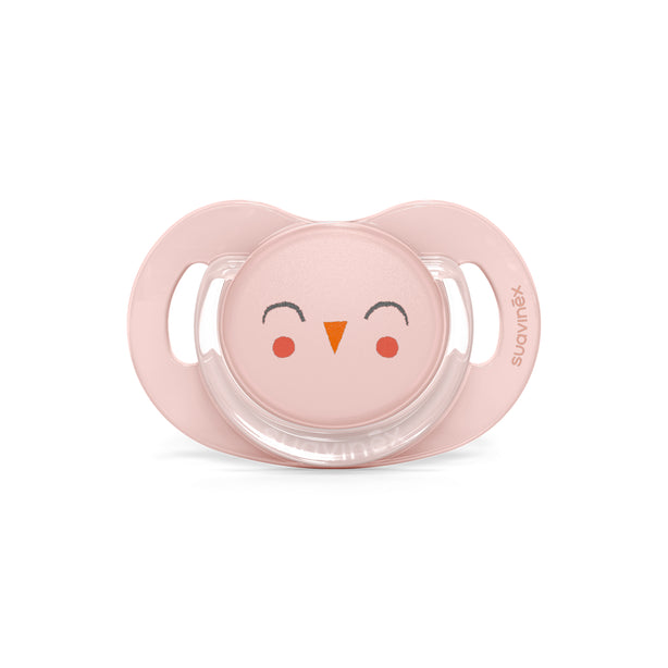 Suavinex Bonhomia Owl SX Pro Soother 6-18 Months - Pink