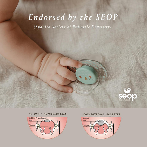 Suavinex Bonhomia Owl SX Pro Soother 6-18 Months - Pink