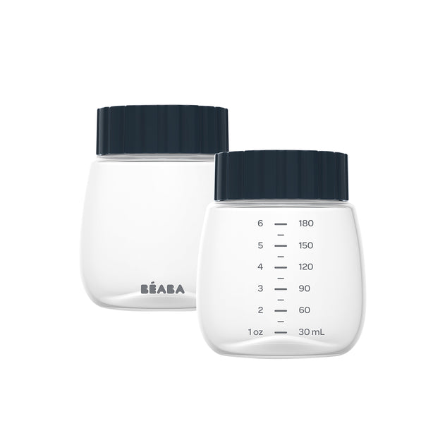 Beaba Single and Double Breast Pump Milk Collection Storage Bottles Pack of 2