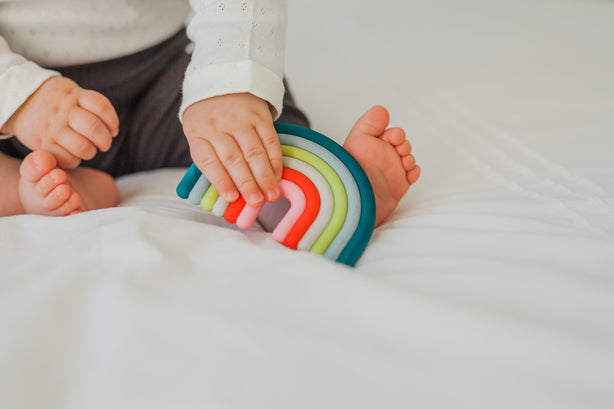 Suavinex Rainbow Silicone Teether Stage 1 - Multicolour
