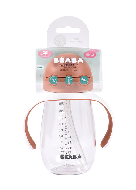 Beaba Straw Cup 300ml - Terracotta