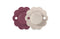 Suavinex Wonder SX Pro Soother 6-18 Months 2 Pack - Magenta/Mauve Chalk