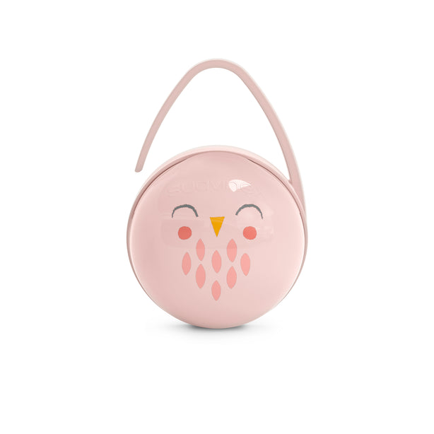 Suavinex Bonhomia Owl Soother Case - Pink