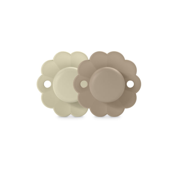 Suavinex Wonder SX Pro Soother 0-6 Months 2 Pack - Whitecap Grey/Cork