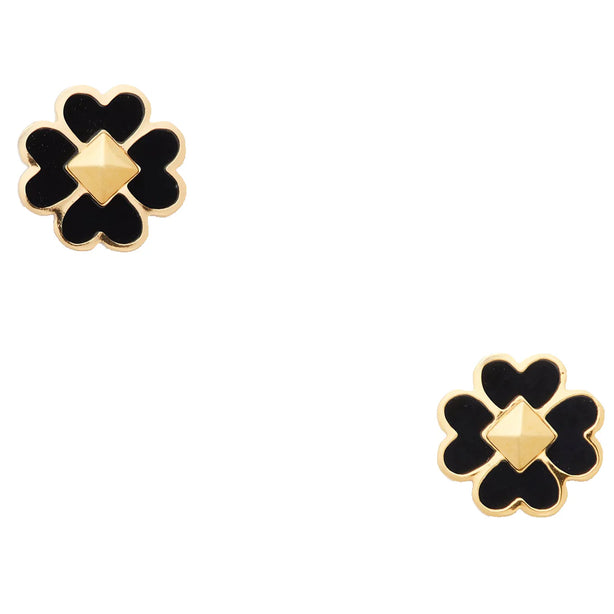 Kate Spade Spades & Studs Enamel Studs Earrings in Black o0r00218