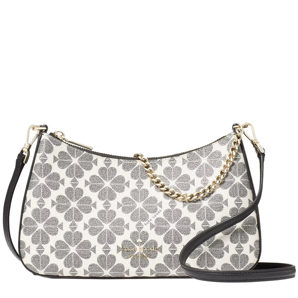 Kate Spade Signature Spade Flower Medium Convertible Crossbody Bag in Black Multi KI381