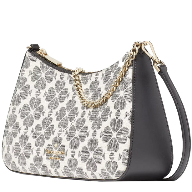 Kate Spade Signature Spade Flower Medium Convertible Crossbody Bag in Black Multi KI381