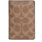 Coach Id Wallet In Signature Canvas - Tan & Black CW367