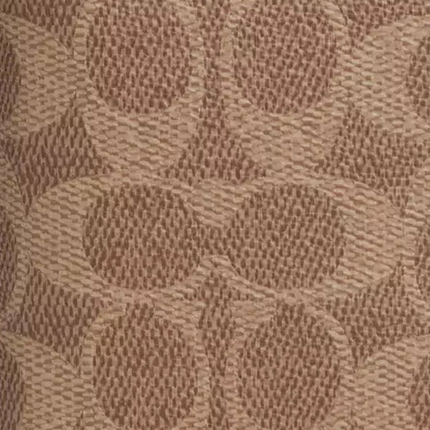 Coach Id Wallet In Signature Canvas - Tan & Black CW367
