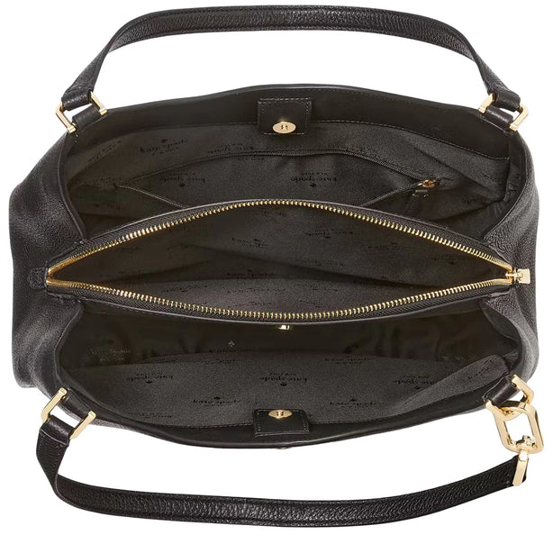 Kate Spade Kayla Large Triple Compartment Shoulder Bag - Black KL804