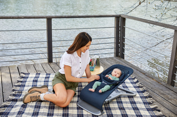 Ergobaby Evolve 3 in 1 Bouncer - Cool Blue