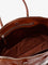 Miu Miu Shiny leather handbag with front lettering logo - Palissandro