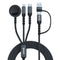 XPower 3X2W 6 IN 1 2IN 3 OUT 60W PD3.0 Aluminium Alloy Sync & Charge Cable