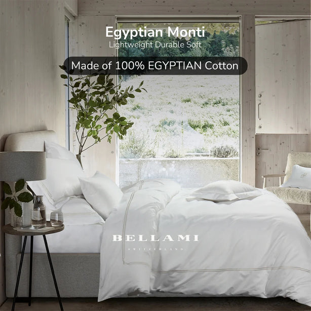 Bellami Bundle Deal October Campaign I Monti 100% Egyptian Cotton 1500 Thread Count Fitted Sheet Set | Duvet Cover Set I Queen & King Size