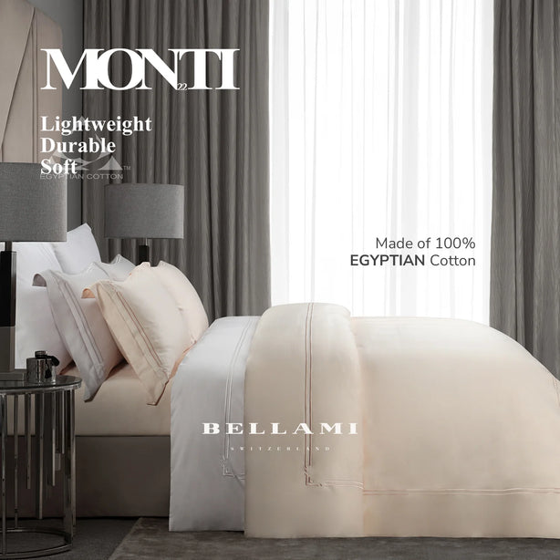 Bellami Bundle Deal October Campaign I Monti 100% Egyptian Cotton 1500 Thread Count Fitted Sheet Set | Duvet Cover Set I Queen & King Size