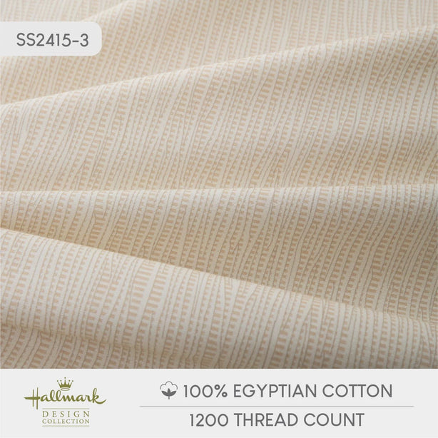 Classic Egyptian Cotton Bed Sheet - 1000TC - Cream