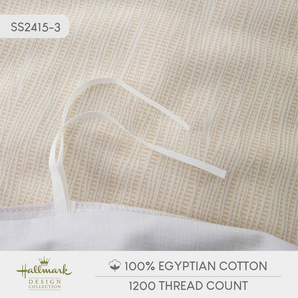 Classic Egyptian Cotton Bed Sheet - 1000TC - Cream