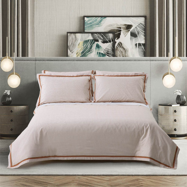 Classic Egyptian Cotton Bed Sheet - 1000TC - Khaki