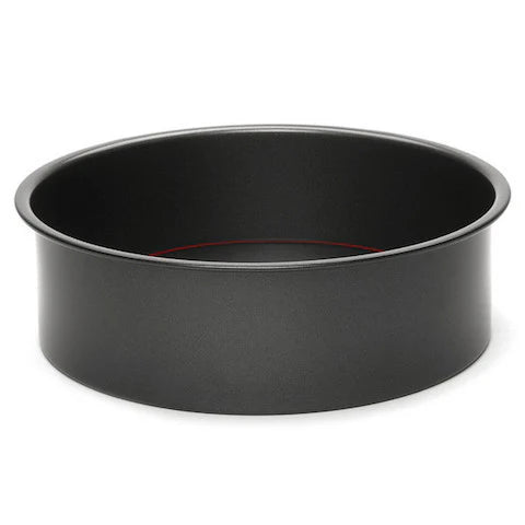 PushPan Deep Round Cake Pan - Non Stick Heavy Gauge Carbon Steel
