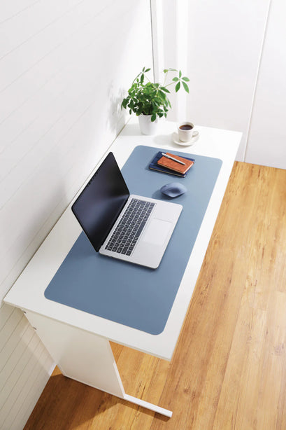 ELECOM New Desk Mat/MP-DM04/ Soft Leather/ Large Mouse Pad/ Wipeable with Water/ Black/Pink/Blue