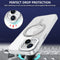 WiWU MCC-201 iShield Ultra for IP16 Shockproof phone case with Magnetic 360° Rotatable Ring Holder Kickstand
