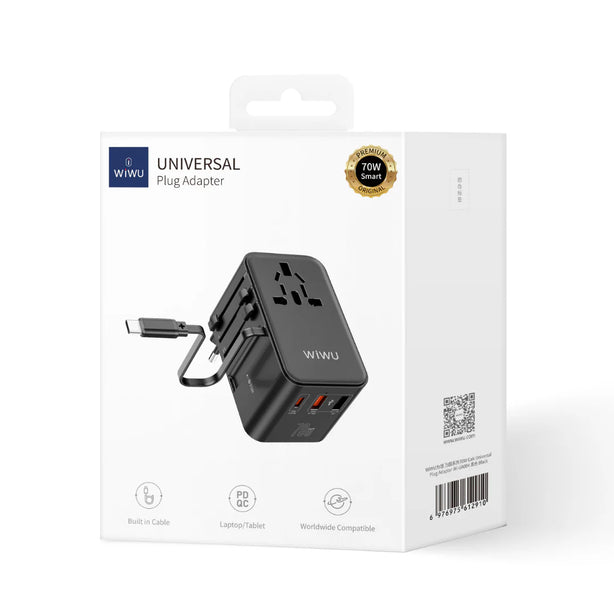 WiWU UA004 Universal Travel Adapter(PD 70W)