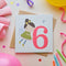 Age 6 Birthday Girl Greeting Card