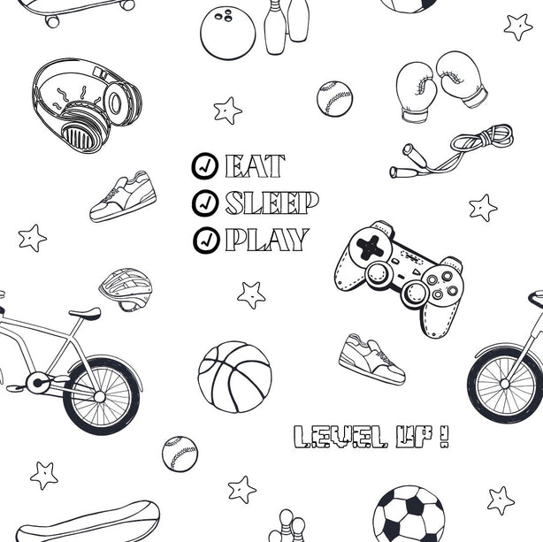 Sports And Gamers - Boys - Age 9-10 Years Colour-in Pyjamas