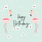Two Pink Flamingoes Greeting Card