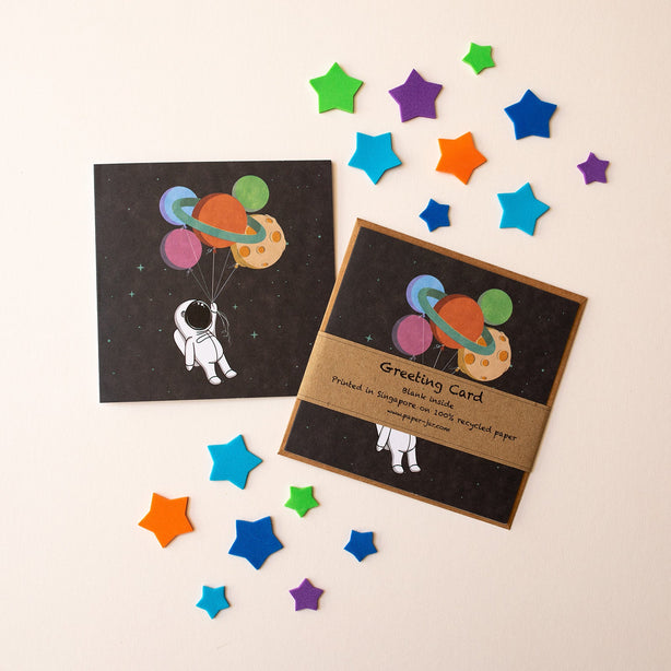 Birthday Spaceman Greeting Card