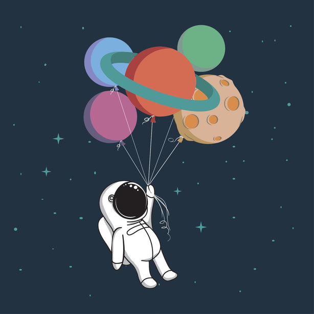 Birthday Spaceman Greeting Card