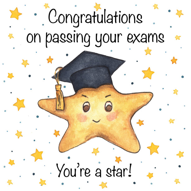 Congratulations On Passing You're Exams Greeting Card