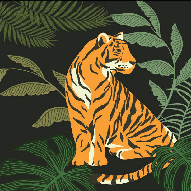 Jungle Tiger Greeting Card