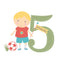 Age 5 Birthday Boy Greeting Card