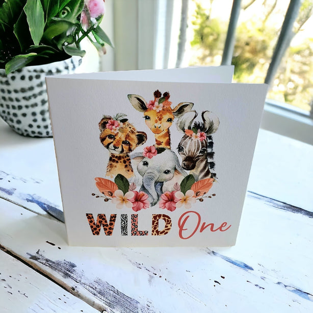 Age 1 Wild One Greeting Card
