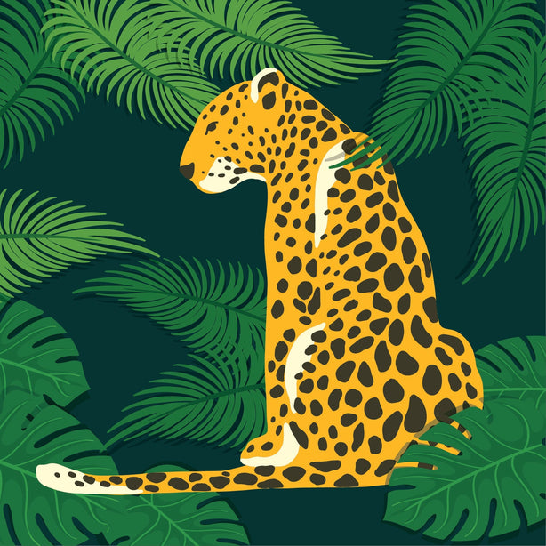 Jungle Leopard Greeting Card