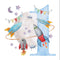Age 1 Space Rockets Greeting Card