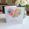 Happy Anniversary Flower Heart Greeting card