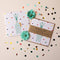 Blue Llama With Dots Greeting Card
