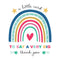 Thank You Rainbow Greeting Card