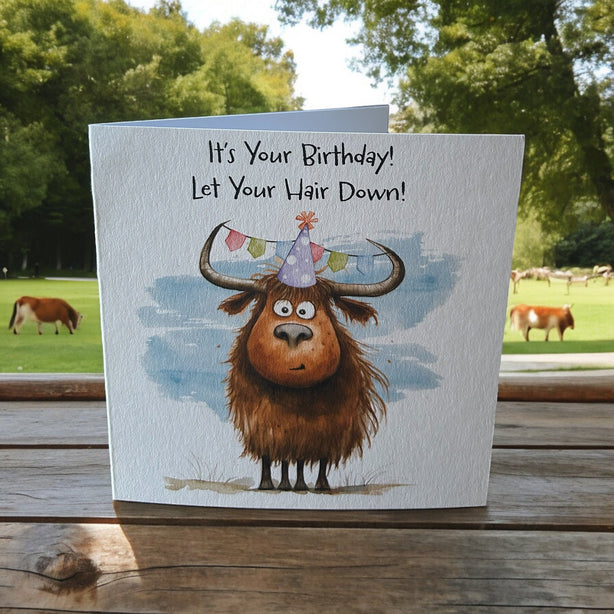 Let Your Hair Down Greeting Card