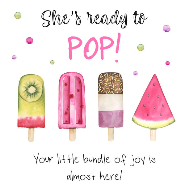 Ready To Pop Girl Greeting Card