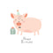 Party Pig Greeting Card