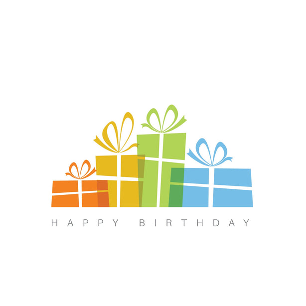 Colourful Presents Greeting Card