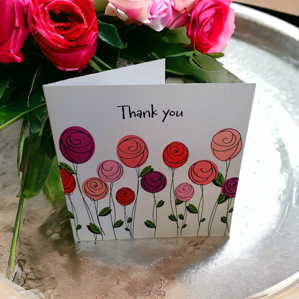 Thank You Flowers Greeting Card